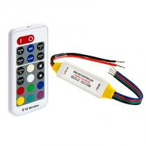 Waterproof Mini RGB Controller with RF Remote - 10A